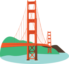 Golden Gate Bridge Serenity View PNG