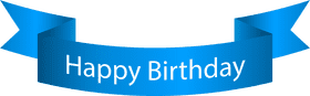 Happy Birthday Celebration Banner PNG