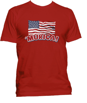 Patriotic Flag Tee for 'Murica Enthusiasts PNG