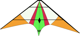 Vibrant Sky Kite Design Adventure PNG