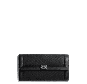 Chic Black Leather Wallet for Everyday Elegance PNG