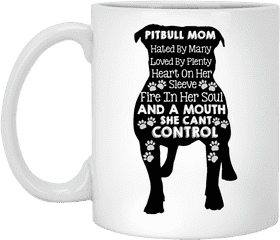 Coffee Beans Fuel for Passionate Pitbull Moms PNG