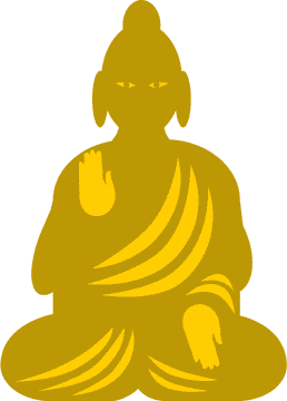 Golden Buddha of Peaceful Meditation PNG