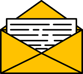 Bright Yellow Envelope Mail for Your Messages PNG