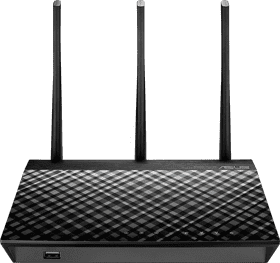 High-Performance Internet Router with Tri-Antenna Design PNG