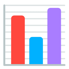 Colorful Chart of Comparative Data PNG