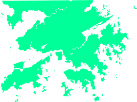 Bright Geographical Map Outline PNG