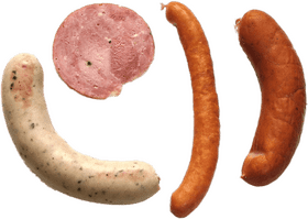 Variety of Sausages A Food Delight PNG