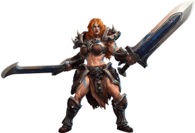 Warrior of the Storm's Fury PNG