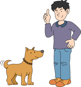 Happy Dog and Owner Training Together PNG