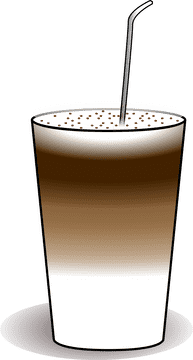 Delicate Swirls of Latte Art Elegance PNG