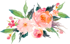 Blooming Garden Flower Arrangement PNG