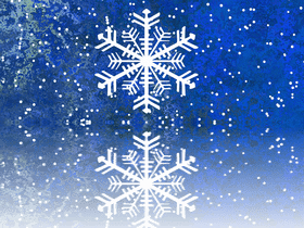 Snowflake Reflections on a Winter Night PNG