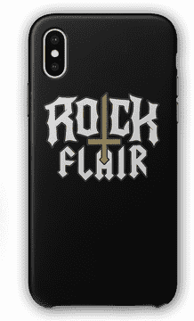 Smartphone Case with Rock Flair Design PNG