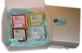 Gift Box of Gourmet Cheeses Delight PNG