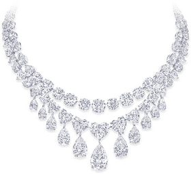 Elegant Diamond Jewelry Necklace Collection PNG