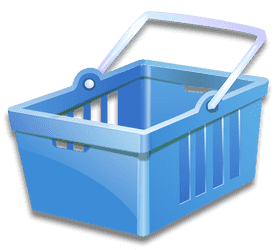 Blue Picnic Basket for Outdoor Adventures PNG