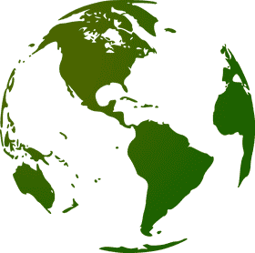 Green Globe of Earth’s Natural Beauty PNG