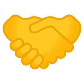 Golden Handshake of Unity and Agreement PNG