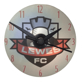 Lewes FC Themed Clock Design PNG