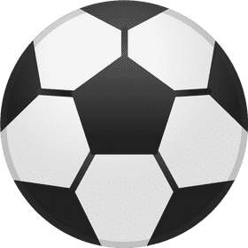 Classic Soccer Ball Design in Action PNG