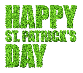 Happy Grass Celebration for St Patrick's Day PNG