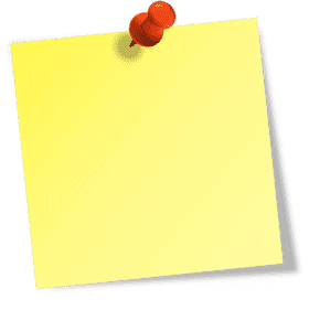 Bright Yellow Sticky Note for Ideas and Reminders PNG