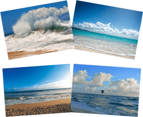 Ocean Wave Serenity and Beauty PNG