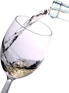 Elegant Pouring of a Wine Bottle PNG