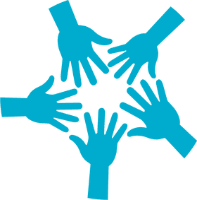 Teamwork Hands Together for Success PNG