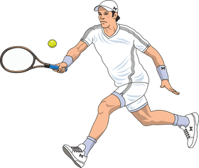 Dynamic Tennis Move in Action PNG