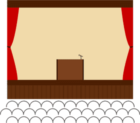 Concert Stage Ready for Performance PNG