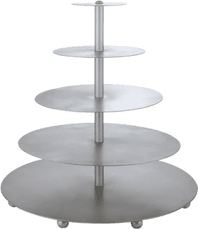 Elegant Adjustable Microphone Stand with Multiple Platforms PNG