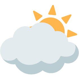 Sunny Cloud with a Bright Heart PNG