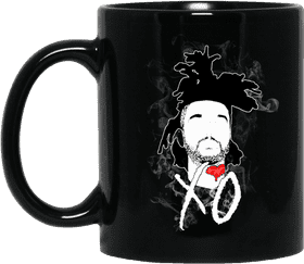 Artistic Ceramic Mug with Stylish Face Design PNG