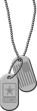 US Army Identification Tags Honor and Service PNG