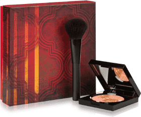 Elegant Makeup Brush with Luxe Compact PNG