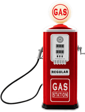 Vintage Gas Station Air Pump Artwork PNG