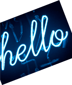 Bright Neon Sign Welcoming You PNG