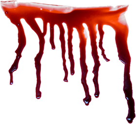 Dripping Blood A Crimson Cascade PNG