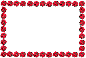 Joyful Christmas Poinsettia Border Design PNG