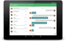 Tablet Messaging Hub Stay Connected Anytime PNG