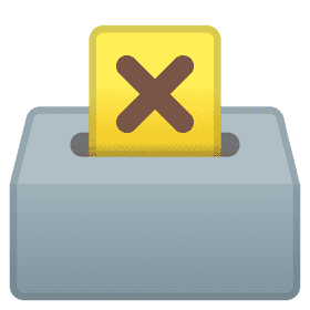 Election Ballot Submission Box with Votes PNG