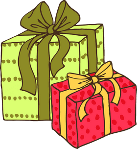 Festive Gift Delight Wrapped Surprises Await PNG