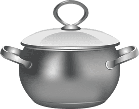 Shiny Clay Pot with Elegant Lid PNG