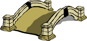 Elegant River Bridge of Serenity PNG