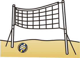 Beach Volleyball Sport Fun PNG