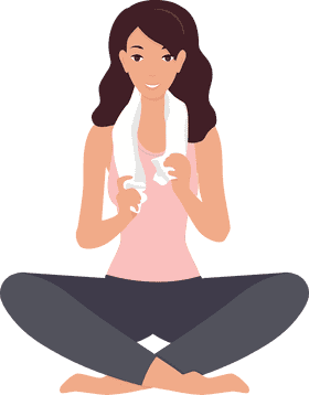 Yoga and Serenity A Moment of Reflection PNG