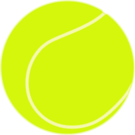 Vibrant Tennis Ball Ready for Action PNG