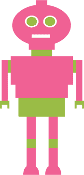 Colorful Retro Robot Character PNG